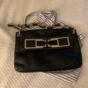 Anya Hindmarch Chain Leather Shoulder Bag - black